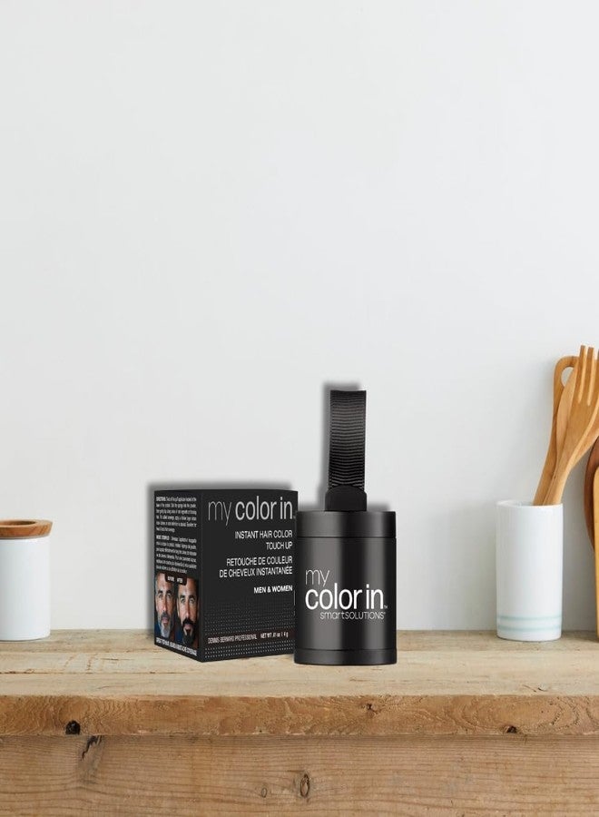 SMART SOLUTIONS Instant Hair Color Touch Up Powder, 0.41 oz | Covers Roots & Grays Instantly | Smooth Blendable Formula | Long-Lasting Color for On-the-Go Touch Ups (Medium Brown) - Image 3
